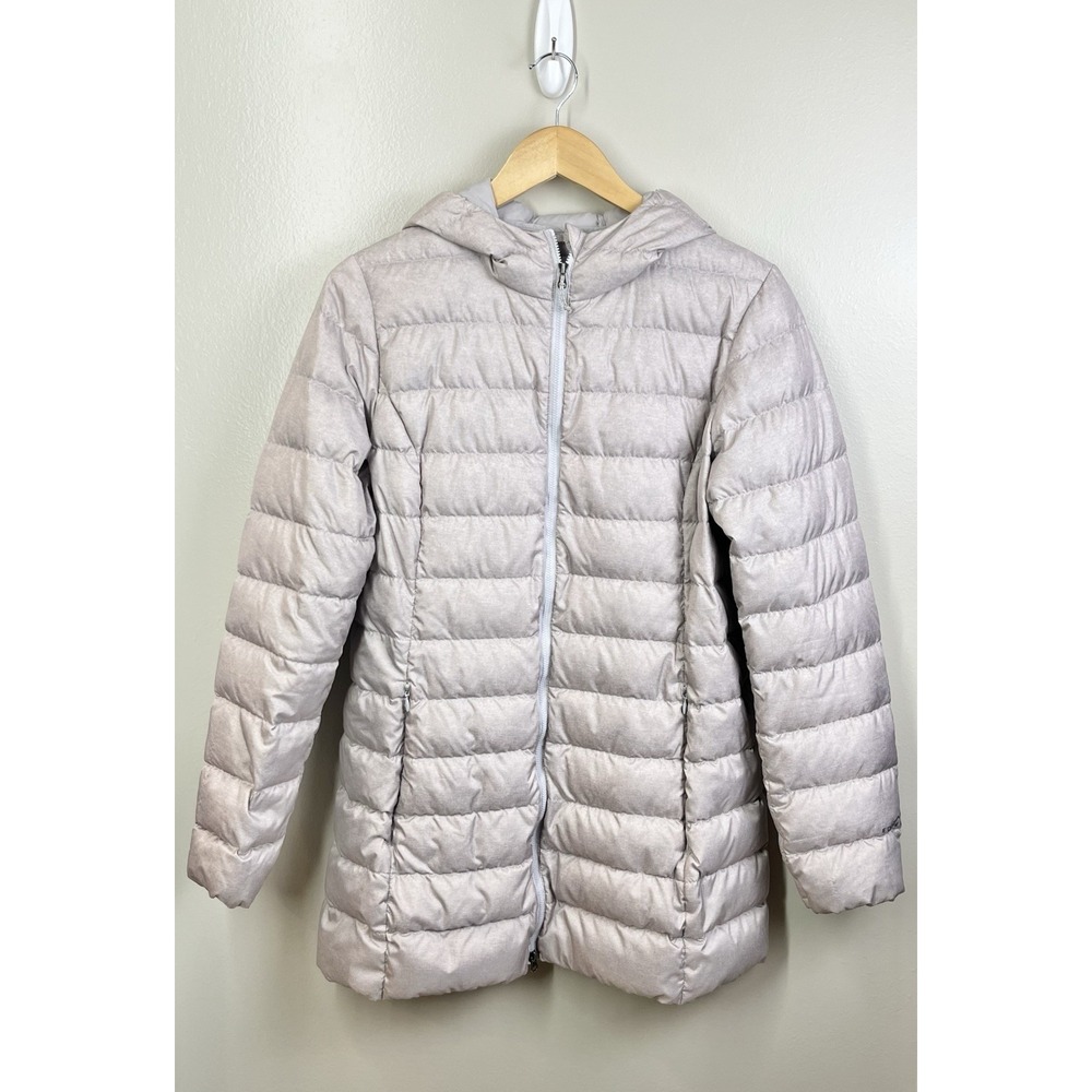 Eddie Bauer Jacket EB650 Down Hooded Packable Lightweight Puffer Women's Medium